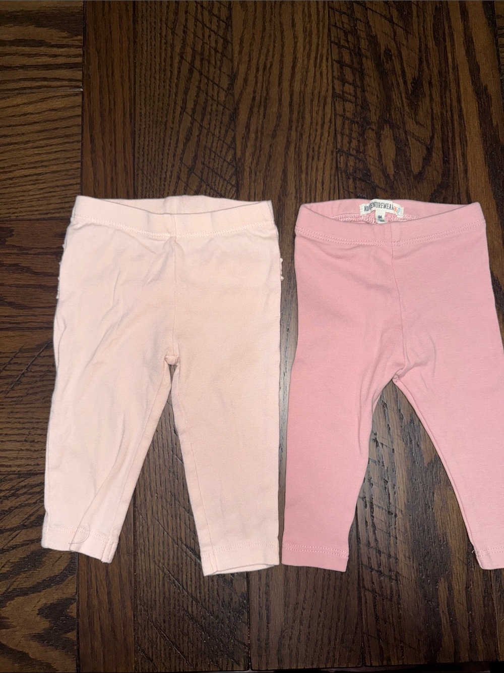 💗 Pink & Light Pink Cotton Leggings Set💗